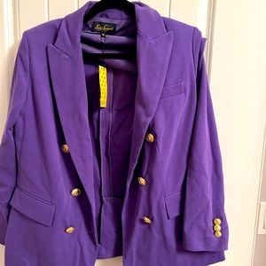 Brand new Louie Spagnoli jacket purple colour